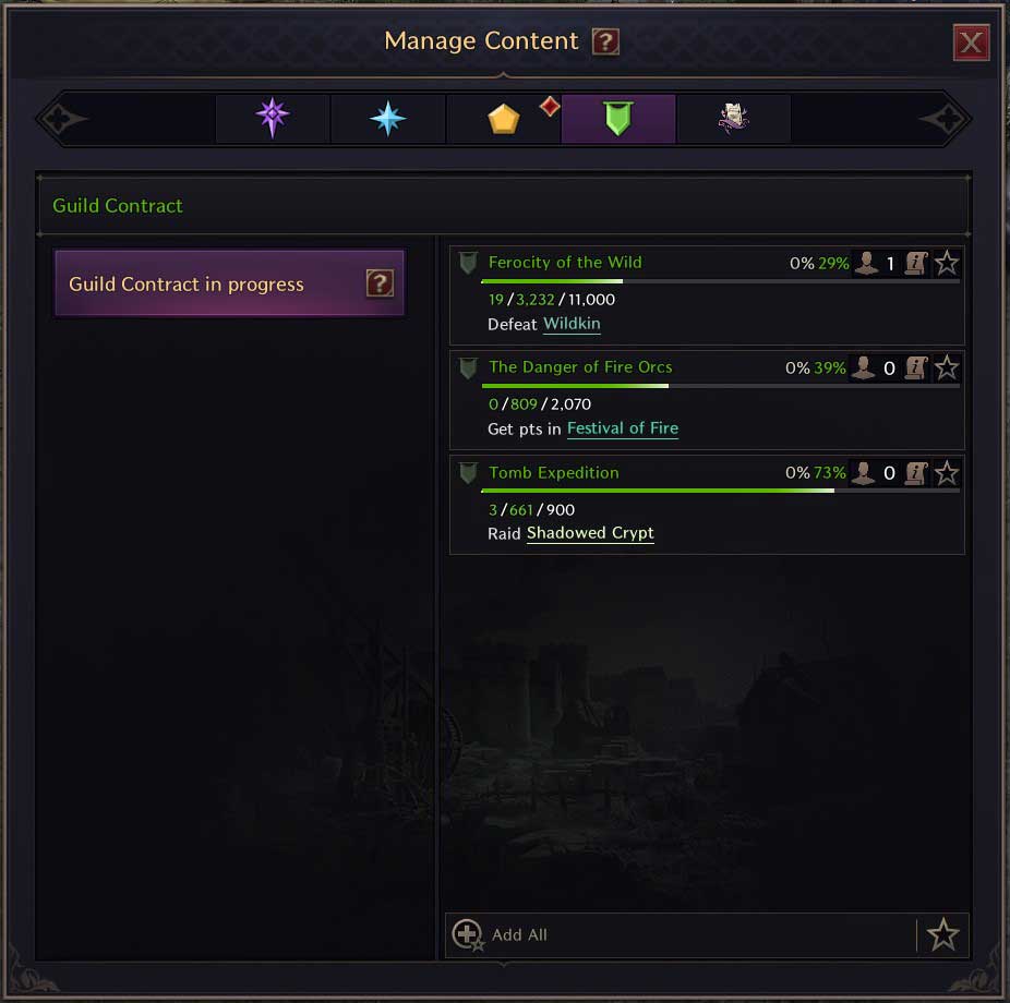 Pannello Quests Guild Contract - Throne and Liberty Pannello Quests Guild Contract - Throne and Liberty